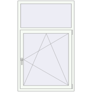 REHAU BRILLANT DESIGN 1000x1600 mm RAL 9016 Traffic white two-sided