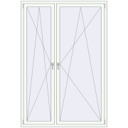 REHAU OPTIMUM EURO-DESIGN 70 1500x2200 mm WALNUT external