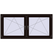 REHAU ENERGY-SAVING SYNEGO MD 1695x800 mm BLACK_BROWN dwustronny