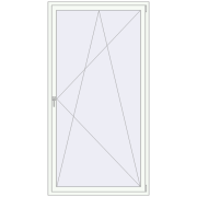 REHAU ENERGY-SAVING SYNEGO MD 1200x2300 mm RAL 9016 Traffic white two-sided