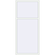 REHAU BRILLANT DESIGN 1000x2300 mm RAL 9016 Traffic white two-sided