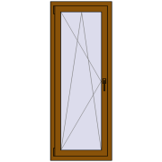 CLASICTHERM 70 600x1600 mm GOLDEN OAK two-sided