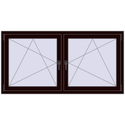 REHAU ENERGY-SAVING SYNEGO MD 1725x830 mm CHOCOLATE_BROWN dwustronny REHAU ENERGY-SAVING SYNEGO MD 1725x830 mm CHOCOLATE_BROWN dwustronny