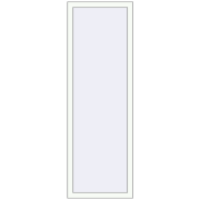 REHAU OPTIMUM EURO-DESIGN 70 550x1750 mm RAL 9016 Traffic white two-sided