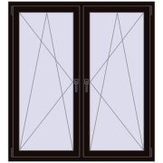 REHAU ENERGY-SAVING SYNEGO MD 1440x1520 mm BLACK_BROWN dwustronny REHAU ENERGY-SAVING SYNEGO MD 1440x1520 mm BLACK_BROWN dwustronny