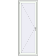 REHAU OPTIMUM EURO-DESIGN 70 700x2000 mm RAL 9016 Traffic white two-sided