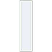 REHAU OPTIMUM EURO-DESIGN 70 400x1550 mm RAL 9016 Traffic white two-sided