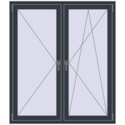 KORSA OPTIMUM REHAU EURO 70 1300x1500 mm KORSA OPTIMUM REHAU EURO 70 1300x1500 mm