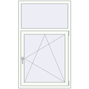 REHAU OPTIMUM EURO-DESIGN 70 900x1500 mm GOLDEN OAK external