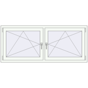 REHAU ENERGY-SAVING SYNEGO MD 1710x695 mm BLACK_ULTI-MATT zewnętrzny