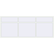REHAU BRILLANT DESIGN 3510x1400 mm RAL 9016 Traffic white two-sided