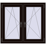 Okna skrzydłowe 1095x965 mm REHAU ENERGY-SAVING SYNEGO MD BLACK_BROWN dwustronny Okna skrzydłowe 1095x965 mm REHAU ENERGY-SAVING SYNEGO MD BLACK_BROWN dwustronny