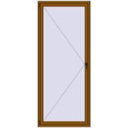 REHAU ENERGY-SAVING SYNEGO MD 1000x2400 mm GOLDEN OAK two-sided