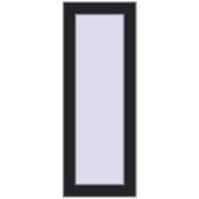 REHAU OPTIMUM EURO-DESIGN 70 300x800 mm BLACK_ULTI-MATT two-sided