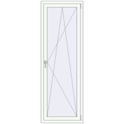 REHAU ENERGY-SAVING SYNEGO MD 700x2030 mm RAL 9016 Traffic white two-sided