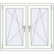 REHAU ENERGY-SAVING SYNEGO MD 1035x890 mm CHOCOLATE_BROWN zewnętrzny