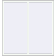 REHAU OPTIMUM EURO-DESIGN 70 1490x1590 mm RAL 9016 Traffic white two-sided