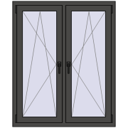 REHAU ENERGY-SAVING SYNEGO MD 1050x1310 mm BASALT_GREY dwustronny REHAU ENERGY-SAVING SYNEGO MD 1050x1310 mm BASALT_GREY dwustronny