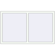 REHAU OPTIMUM EURO-DESIGN 70 1400x850 mm RAL 9016 Traffic white two-sided