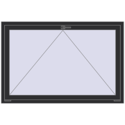 REHAU OPTIMUM EURO-DESIGN 70 1500x1000 mm ANTHRACITE_GREY_GLATT two-sided