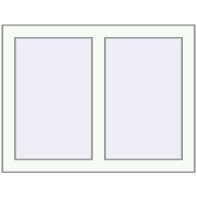 REHAU OPTIMUM EURO-DESIGN 70 820x610 mm RAL 9016 Traffic white dwustronny