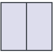 REHAU BRILLANT DESIGN 2500x2350 mm ANTHRACITE_GREY_STRUKTURAL two-sided
