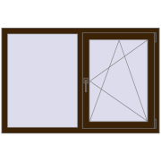 EPSILON OPTIMA 1350x900 mm DARK_OAK dwustronny