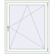 REHAU ENERGY-SAVING SYNEGO MD 980x1200 mm RAL 9016 Traffic white two-sided