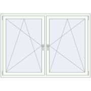 REHAU OPTIMUM EURO-DESIGN 70 1750x1250 mm RAL 9016 Traffic white two-sided