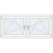 REHAU ENERGY-SAVING SYNEGO MD 1545x665 mm CHOCOLATE_BROWN zewnętrzny