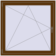 CLASICTHERM 70 1200x1200 mm WALNUT dwustronny