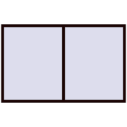 REHAU OPTIMUM EURO-DESIGN 70 2225x1400 mm CHOCOLATE_BROWN two-sided