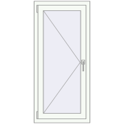 REHAU ENERGY-SAVING SYNEGO MD 600x1300 mm RAL 9016 Traffic white two-sided