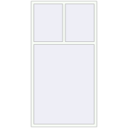 REHAU OPTIMUM EURO-DESIGN 70 1200x2300 mm RAL 9016 Traffic white two-sided