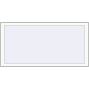 REHAU RENOVATION EURO 70 1280x650 mm RAL 9016 Traffic white two-sided