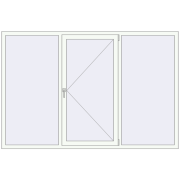 REHAU OPTIMUM EURO-DESIGN 70 2260x1500 mm RAL 9016 Traffic white two-sided