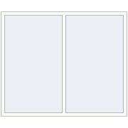 REHAU ENERGY-SAVING SYNEGO MD 1800x1500 mm RAL 9016 Traffic white two-sided