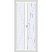 REHAU OPTIMUM EURO-DESIGN 70 1000x2200 mm GOLDEN OAK external