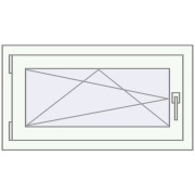 REHAU BRILLANT DESIGN 765x515 mm RAL 9016 Traffic white two-sided