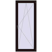 REHAU ENERGY-SAVING SYNEGO MD 840x2060 mm BLACK_BROWN two-sided