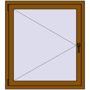 EPSILON OPTIMA 960x1070 mm GOLDEN OAK dwustronny