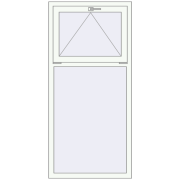 REHAU BRILLANT DESIGN 800x1700 mm RAL 9016 Traffic white two-sided