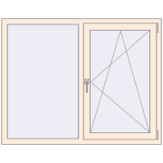 KORSA OPTIMUM REHAU EURO 70 1400x1100 mm