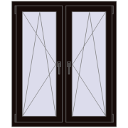 Okna skrzydłowe 1005x1220 mm REHAU ENERGY-SAVING SYNEGO MD BLACK_BROWN dwustronny Okna skrzydłowe 1005x1220 mm REHAU ENERGY-SAVING SYNEGO MD BLACK_BROWN dwustronny