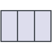 REHAU OPTIMUM EURO-DESIGN 70 2400x1500 mm ANTHRACITE_GREY_STRUKTURAL two-sided