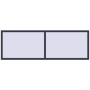 REHAU OPTIMUM EURO-DESIGN 70 2400x800 mm ANTHRACITE_GREY_STRUKTURAL two-sided