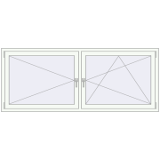 REHAU OPTIMUM EURO-DESIGN 70 2100x850 mm ANTHRACITE_GREY_STRUKTURAL external