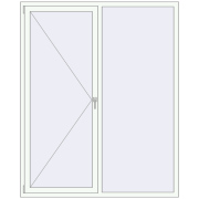 REHAU ENERGY-SAVING SYNEGO MD 1650x2040 mm RAL 9016 Traffic white dwustronny REHAU ENERGY-SAVING SYNEGO MD 1650x2040 mm RAL 9016 Traffic white dwustronny