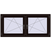 REHAU ENERGY-SAVING SYNEGO MD 1500x665 mm BLACK_BROWN dwustronny REHAU ENERGY-SAVING SYNEGO MD 1500x665 mm BLACK_BROWN dwustronny