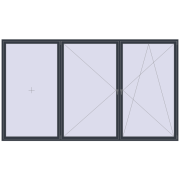 Okna skrzydłowe 4000x2300 mm KORSA BRILLANT DESIGN